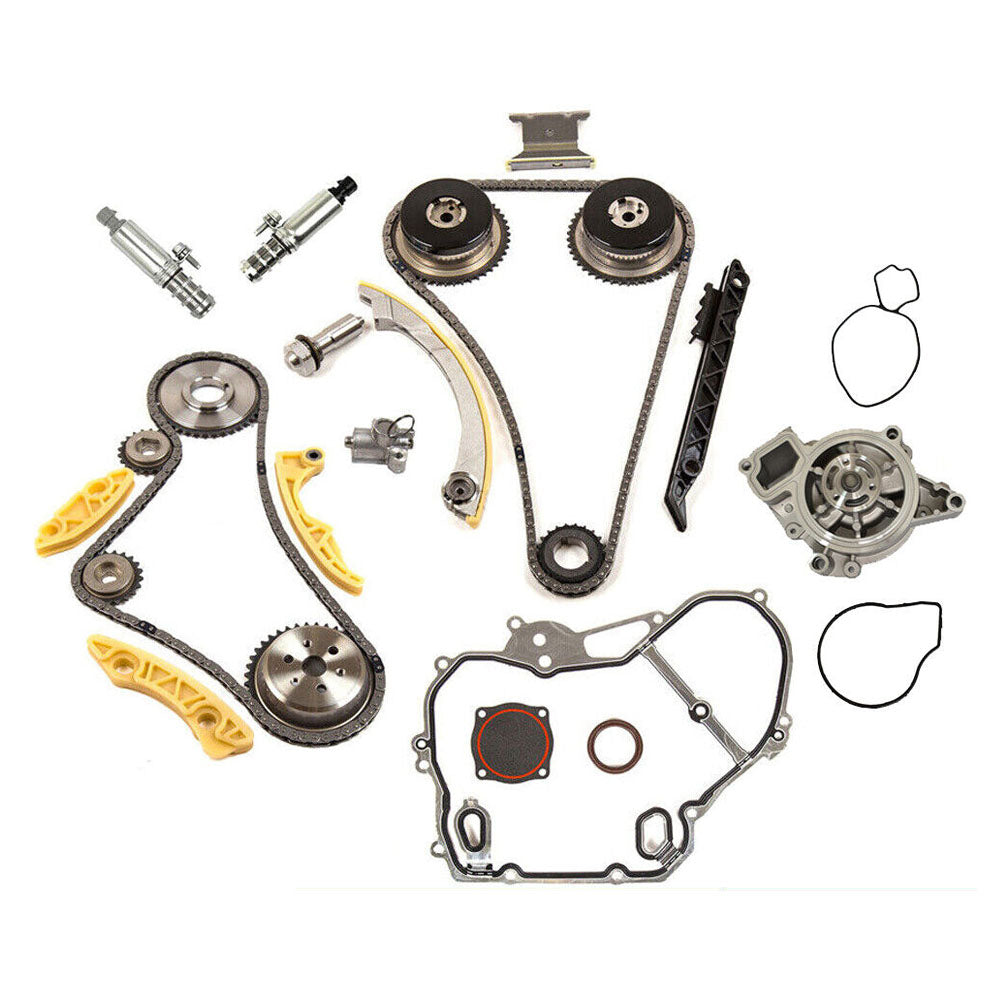 Timing Chain Kit VCT Selenoid Actuator Gear Water Pump Fits Chevrolet GM 2.2L 2.4L Ecotec