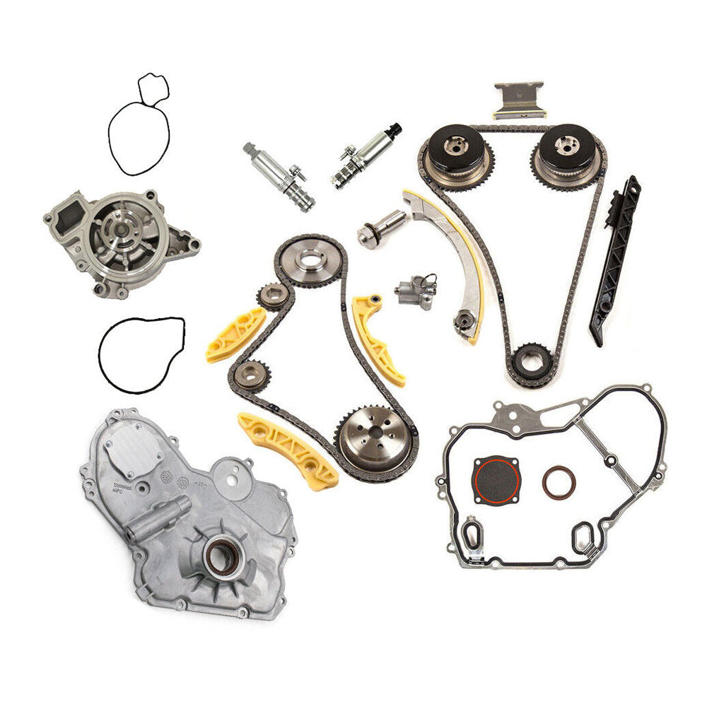 Fits Chevrolet GM 2.2L 2.4L Timing Chain Kit VCT Selenoid Actuator Gear Water Pump kit