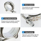 2.5'' Inch Stainless Steel V-Band Flange & Clamp Kit for Turbo Downpipes